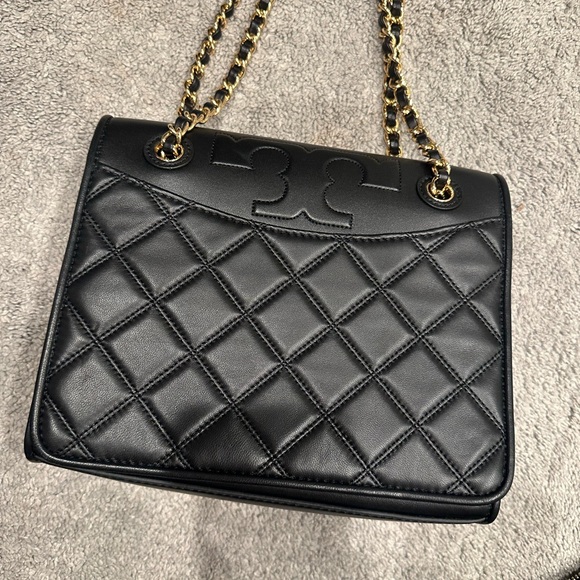 Tory Burch Black Quilted Shoulder Bag and Wallet - Picture 7 of 10